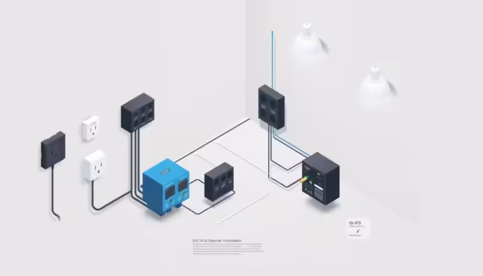 najprostszy schemat domowej instalacji elektrycznej