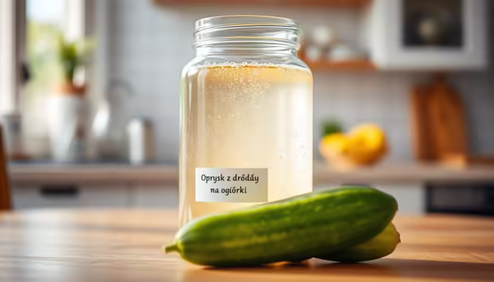 Oprysk z drożdży na ogórki